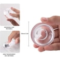 thumbnail image 4 of Smooth Touch Dome Tiles for Wall Protectors, Clear 9PCS Transparent Glass Magnification Effect, Ultra-Soft and Long-Lasting, Reusable and Washable, Damage-Free Protection for Various Surfaces, 4 of 8