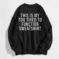 thumbnail image 3 of Women's Fashion Casual Solid Color Loose Long Sleeve Letter Print Round Neck Hoodie Blouse Shirt Distressed Hoodie Women Comfy Womens Tee Christmas Zip up Hoodie Junior Crop Sweater Apparel Shirt Crop, 3 of 3