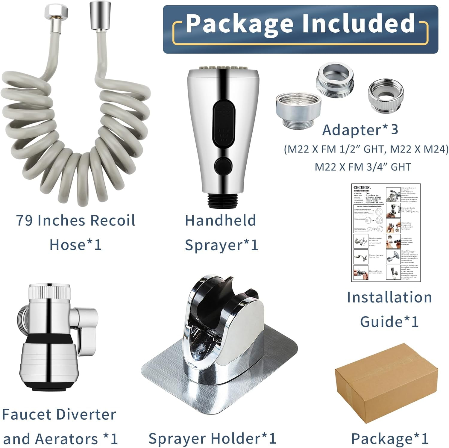 1080° Swivel Faucet-Extender Sink-Aerator - 2 Mode Splash Water Filter Extension, Kitchen Bathroom 360° Rotatable Spray Attachment, Multifunctional Universal Robotic Arm -Wash Hand/Hair/Face