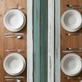 thumbnail image 5 of Green Gray White Table Runner - 72 Inch Long, Kitchen Dining Table Runner Dresser Scarves, Country Vintage Gradient Wooden Plank Farmhouse Decor for Coffee Tables Wedding Party Banquet, 5 of 7