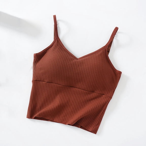 Summer Plus Size Tank Top Undershirt For Women Casual Solid Color Loose V-neck Workout Tank Tops — Red∣XL