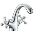 thumbnail image 1 of Bathroom Faucet Vintage Double Handle Swivel Basin Sink Hot Cold Mixing Tap, 1 of 7