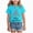 A610-Light Blue, variant on NOLDARES Christmas Shirts Girl Cotton Short Sleeve Tshirts Santa Xmas Tree Bow Graphic Tees,A610-Blue