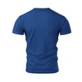 thumbnail image 5 of 250 Anniversary T Shirts for Men Fourth Of July Usa Flag Print Short Sleeve Crew Neck Tshirt Big and Tall Classic Fit Home Wear Soft Tees, Blue, #01 Blue, 5 of 5