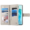thumbnail image 3 of Funda cartera GANGXUN para Honor Magic 5 Lite , cuero PU con tarjetero, cremallera, correa de mano, soporte y protección 1415°, 3 of 6