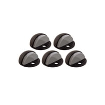 Design House Floor-Mounted Dome Door Stoppers with Rubber Tip, Oil Rubbed Bronze, 5 Pack