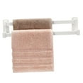 thumbnail image 6 of Soimiss Metal Double Towel Rack for Bathroom Wall Mounted Large Capacity Storage White, 6 of 8