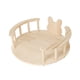 thumbnail image 2 of Cama de madera para conejos, nido de madera para hurones, cobayas y chinchillas. redondo, 2 of 9