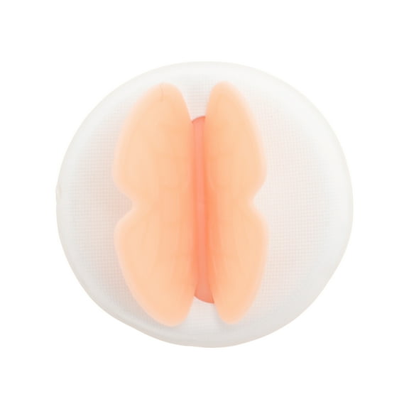 Unique Bargains 1 Pc Butterfly Face Makeup Sponge for Bedrooms Nude Hydrophilic Non-latex