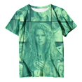 thumbnail image 1 of TayIor Sw1ft Chemises, Tylor Sw1ft Merch, Tylor Sw1ft, Chemises Blouse à Manches Courtes à Col Rond Imprimées Décontractées de Mode pour Femmes, T-Shirts Graphiques pour Amatrices de Musique pour Femmes TKFASHION Vert TG, 1 of 3