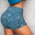 thumbnail image 4 of Lsque Dinosaur Skull Pattern High Waisted Biker Shorts for Women-Tummy Control Fitness Athletic Workout Running Yoga Gym Shorts,Moisture-Wicking-XX-Large, 4 of 9