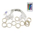 thumbnail image 1 of 3x3Meter USB LED Curtains Festoon 16 Colors LED Lights Garlands for Christmas Lights Ramadan String Lights Decor, 1 of 10