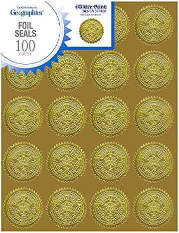 Geographics Gold Foil Certificate Hvy-Wt 15/PK Gold 47829, 1 - Smith's Food  and Drug