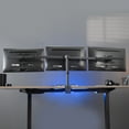 thumbnail image 3 of VIVO Heavy Duty Flush to Wall Triple Monitor Desk Mount, 3 Screens up to 27", 3 of 9