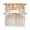 White, variant on Thanksgiving Kitchen Curtains Set for Windows 3 Piece Cafe Curtains 24 Inch Length Swag Curtains Valances and Tier Set Farmhouse Branches Leaves Flowers Plants Drapes for Bedroom Bathroom Living Room
