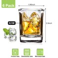 thumbnail image 2 of Juego de 6 vasos shot Hlukana transparentes cuadrados de 65 ml, 2 of 7