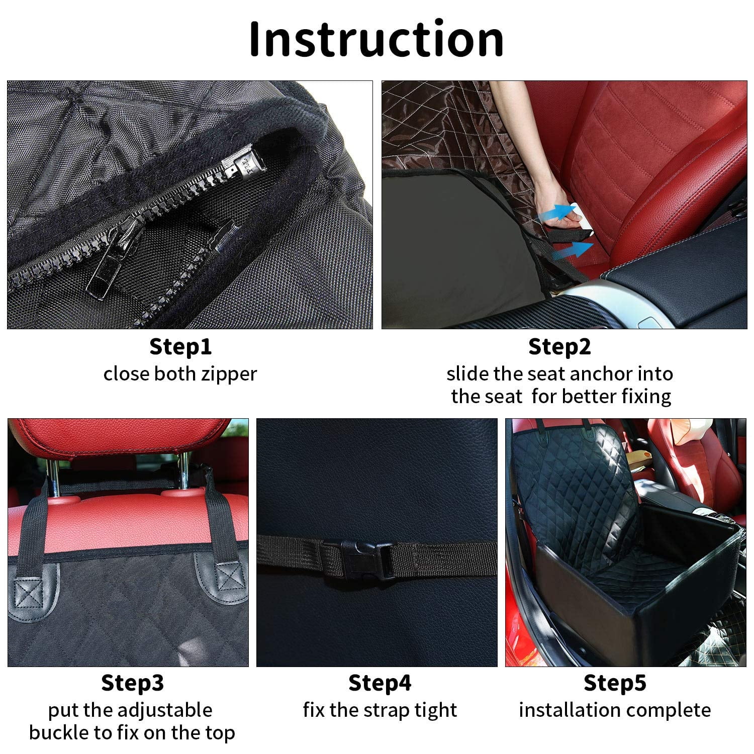 Dog car bucket seat sales