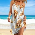 thumbnail image 2 of Fun Pizza Women's Summer Dresses 2025 Beach Casual Sleeveless Floral Print Tank Loose Sundress, 2 of 8