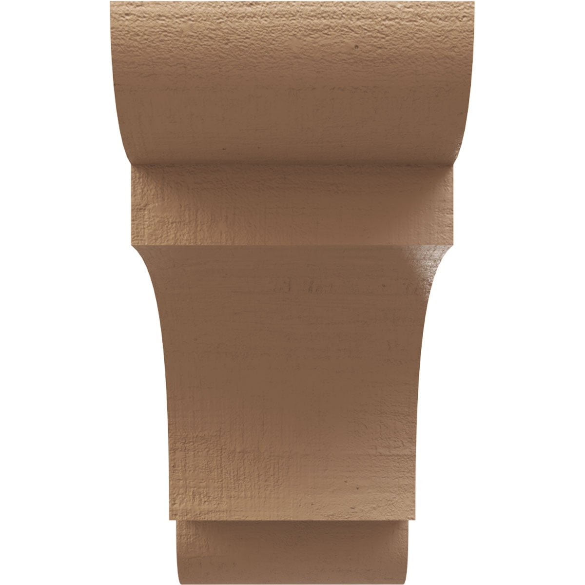 11"W x 33"D x 22"H Classic New Brighton Rough Cedar Woodgrain TimberThane Corbel, Primed Tan
