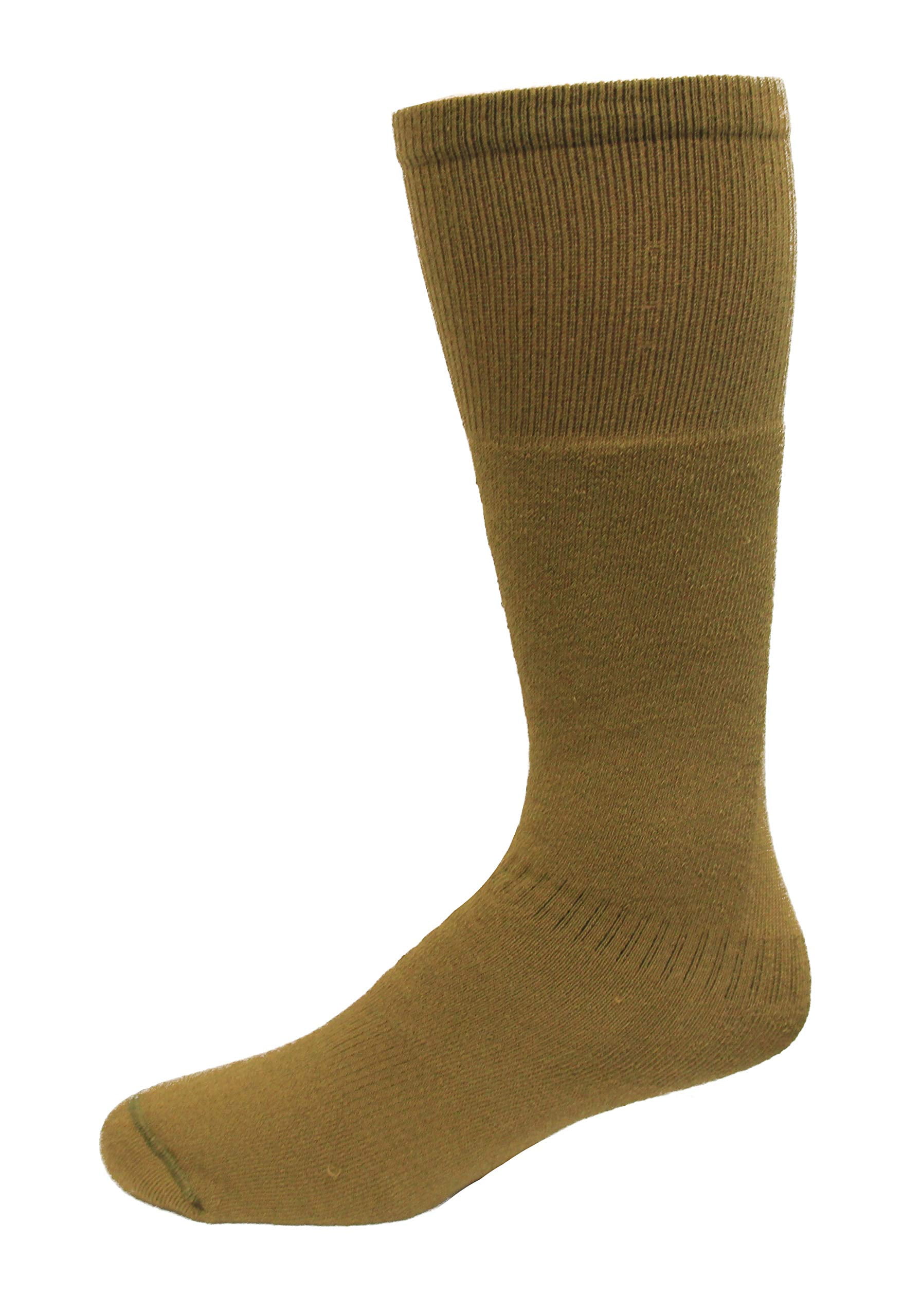 Wrangler UltraDri Over the Calf Boot Socks 2 Pair, Coyote, Large