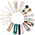 thumbnail image 2 of 20Pcs Pearl Hair Clips - Fashion Pearls Barrettes in 6 Colors, 2 of 5