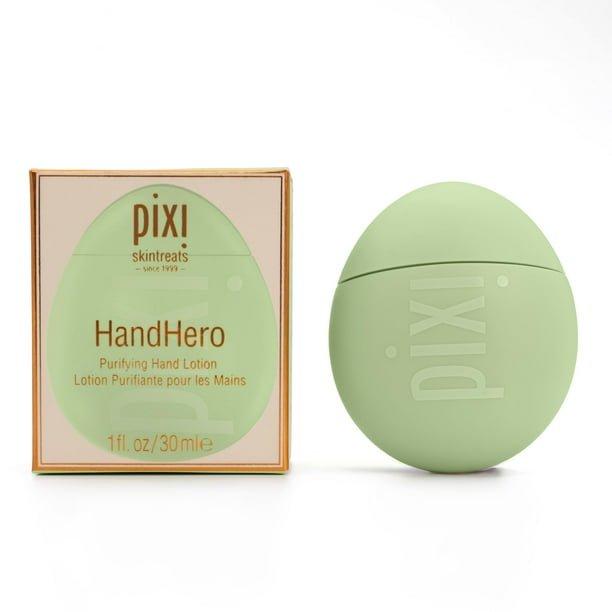 Loción purificante para manos Pixi HandHero | Fórmula profundamente hidratante y de rápida absorción | Enriquecido con ceramidas, árbol de té de jojoba y aceites de romero | Crema de manos nutritiva t