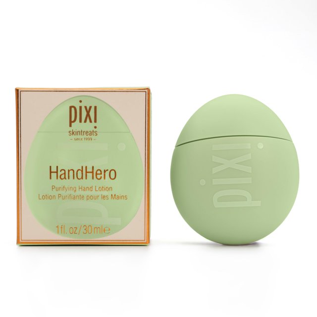 Loción purificante para manos Pixi HandHero | Fórmula profundamente hidratante y de rápida absorción | Enriquecido con ceramidas, árbol de té de jojoba y aceites de romero | Crema de manos nutritiva t