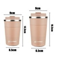 thumbnail image 5 of Aquaphile Vacuum Insulated Coffee Travel Mug Double Walled Reusable Tumbler Cups Light Pink 17 Fluid Ounces, 5 of 7