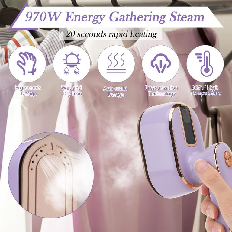 Portable Mini Ironing Machine, New Travel Mini Steam Iron, Handheld Garment  Steamer, Fast Preheating Steam Dry Ironing, 360 Degree Ironing Without