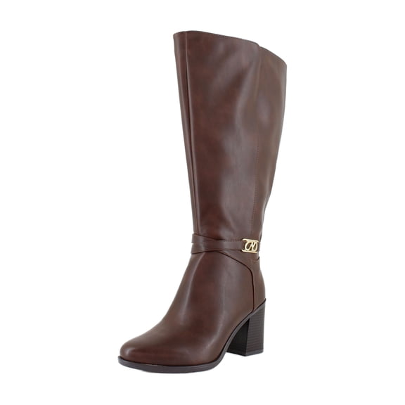 Naturalizer Jane Extra Wide Calf Women's Boots Cappuccino Brown Size 8.5 X