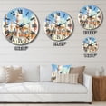 thumbnail image 4 of Designart "Expressions at an Islamic Mosque II" Islamism Oversized Wall Clock, 4 of 5