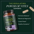 thumbnail image 4 of Vitex Chasteberry for Hormone Balance, Fertility & Menstrual Cycle Support | Gluten-Free, 3 Month Supply | 90 Ct, 4 of 11
