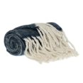 thumbnail image 2 of Parkland Collection THRE21674 Nagar Transitional Woven Handloom Throw Blanket, Blue & White, 2 of 3