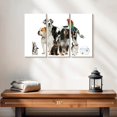 thumbnail image 2 of Elephant Stock Group Of House Pets Wall Art - Horizontal Multi Panel Canvas - Living Room Wall Decor - Animal Multi Panel - White And Gray Decor - 23" x 14", 2 of 4