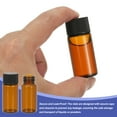 thumbnail image 3 of Uxcell 10ml Amber Glass Vials, 28 Pack Sample Vials with Screw Cap Reagent Media Bottle, 3 of 5