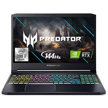 Acer Predator Triton 300 Gaming Laptop, Intel i7-10750H, NVIDIA GeForce RTX 2060, 15.6" Full HD IPS 144Hz 3ms IPS Display, 16GB Dual-Channel DDR4, 1TB NVMe SSD, WiFi 6, RGB Backlit KB, PT315-52-78W1