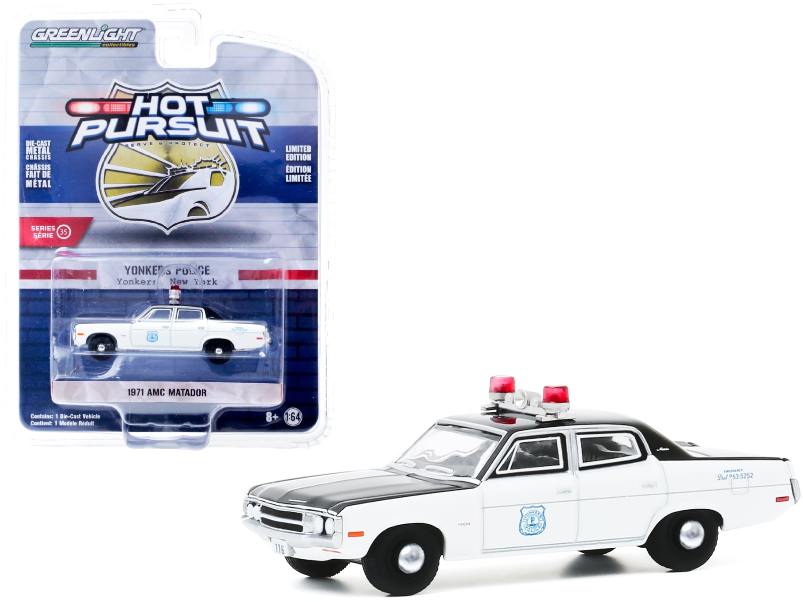 A.S.S NEU GreenLight 1/64 Ford Police Interceptor Utility NYPD Hot Pursuit 35 