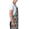 thumbnail image 2 of Goofa Funny Owls Printed Waterproof Apron 33" Chef Aprons for Men Heavy Duty Chemical Work Apron Adjustable Bib Apron, 2 of 9