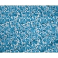 thumbnail image 4 of oneOone Polyester Spandex Medium Blue Fabric Florals Craft Projects Decor Fabric Printed By The Yard 56 Inch Wide-D7U, 4 of 4