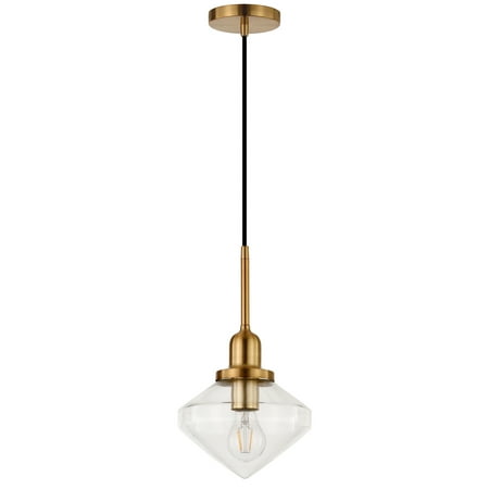 

Evelyn&Zoe Modern Pendant with Clear Glass Shade