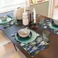 thumbnail image 6 of Placemats Set of 4 / 6, Winter Animal Friends Placemats for Dining Table Indoor/Outdoors Heat Resistant Washable Placemats 18" x 12", 6 of 8