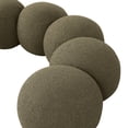thumbnail image 6 of Meridian Furniture Apollo Olive Boucle Fabric Bench, 6 of 11