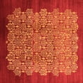 thumbnail image 1 of Ahgly Company Indoor Square Oriental Orange Industrial Area Rugs, 5' Square, 1 of 4