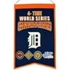 Detroit Baseball Tigers 4 Time World Series Champions 14x21 Wool Felt Banner