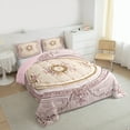 thumbnail image 3 of Manfei Rustic Flower Floral Full Size Comforter Sets, Romantic Plum Rose Bedding Comforter Set, Teens Girls Adult Female Reversible Bedding Sets, Super Cozy Room Decor, 3 Pieces, 3 of 8