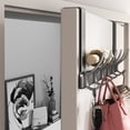 thumbnail image 6 of BUSATIA Bedroom Scratch-Proof Over-the-Door Towel Hook Rack with 6 Dual Coat Hooks, 6 of 6