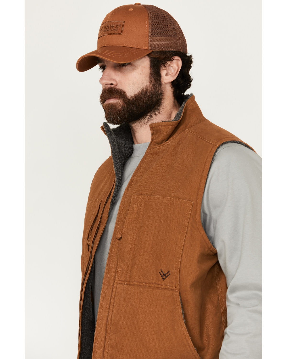 Hawx Men's Browder Weathered Duck Work Vest - HXSP24V87 Hawx Men's Browder Weathered Duck Work Vest - HXSP24V87