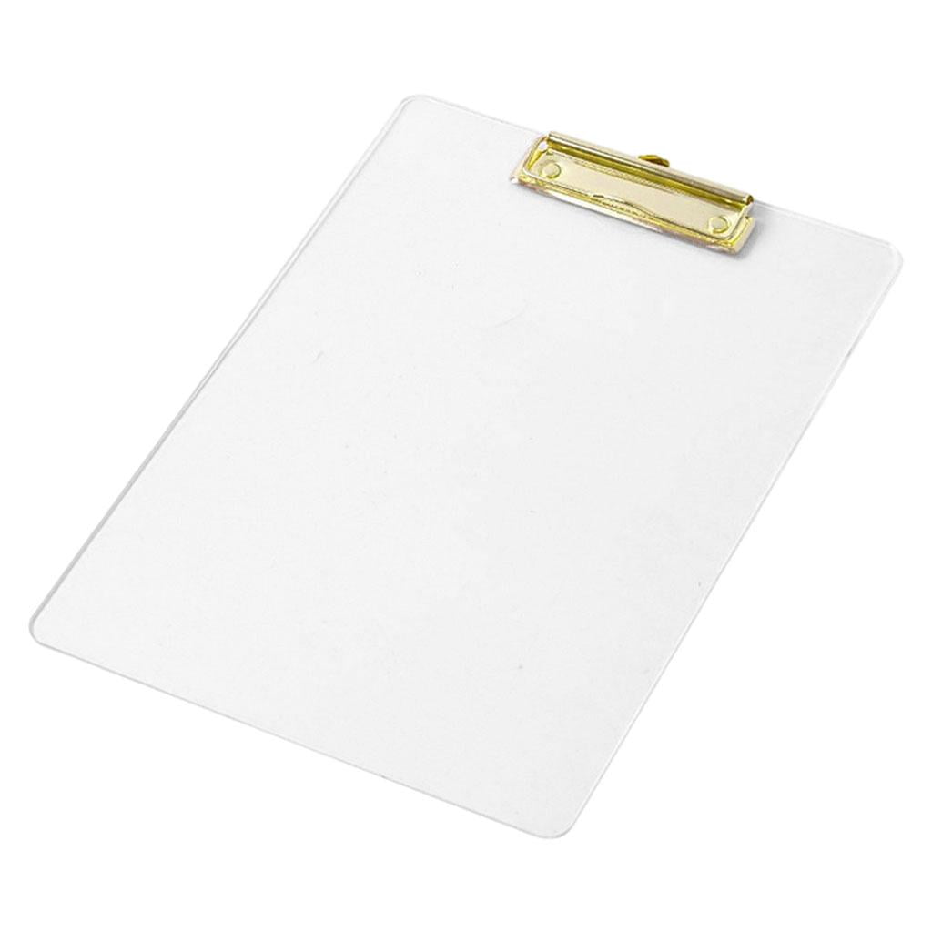 Transparent/Matte Acrylic Clipboard, A4 Accessories Container Folder