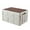 White, variant on Outdoor Camping Picnic Storage Box Foldable Car Backup Storage Box Multifunctional Plastics Box With Wooden Lid
