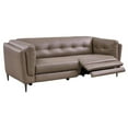 thumbnail image 4 of Primrose Genuine Leather Sofa in Dark Metal Finish, 4 of 11